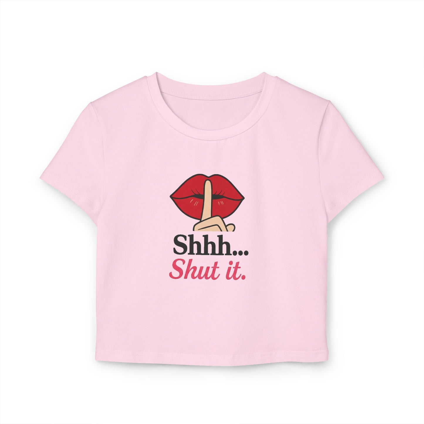 Zip Your Lip - Womans' Baby Tee